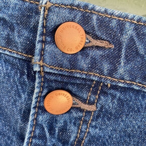 Universal Thread High-Rise Vintage Stretch Midi Jean Shorts NWT Sz 14 - Picture 6 of 13